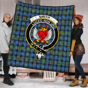smith-ancient-tartan-quilt-with-family-crest