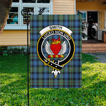 Smith Ancient Tartan Flag with Family Crest