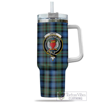 Smith Ancient Tartan and Family Crest Tumbler with Handle