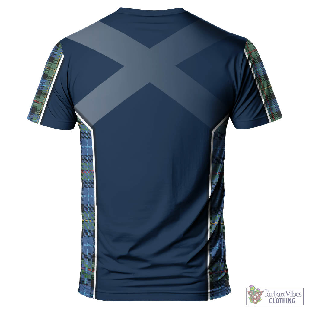 Tartan Vibes Clothing Smith Ancient Tartan T-Shirt with Family Crest and Scottish Thistle Vibes Sport Style