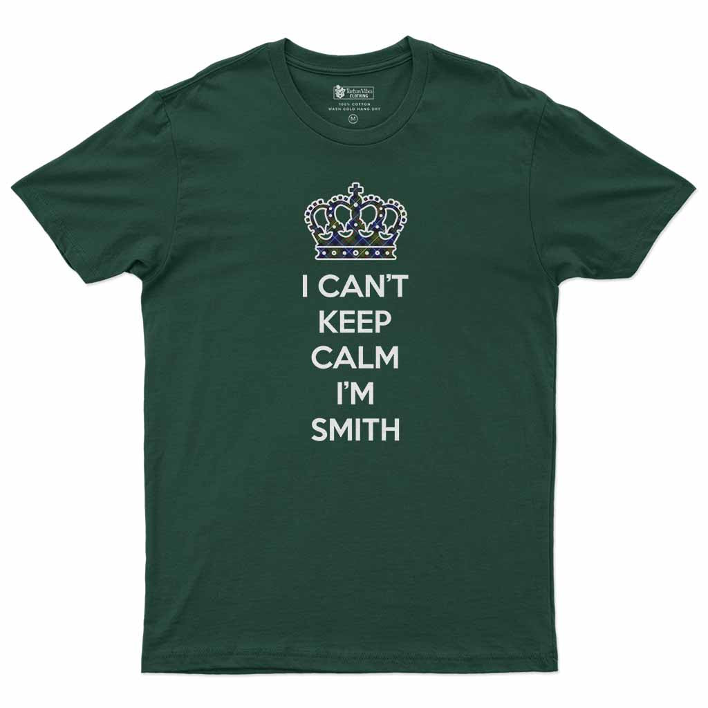 Smith Can't Keep Calm Men's T-Shirt Forest Green - Tartan Vibes Clothing