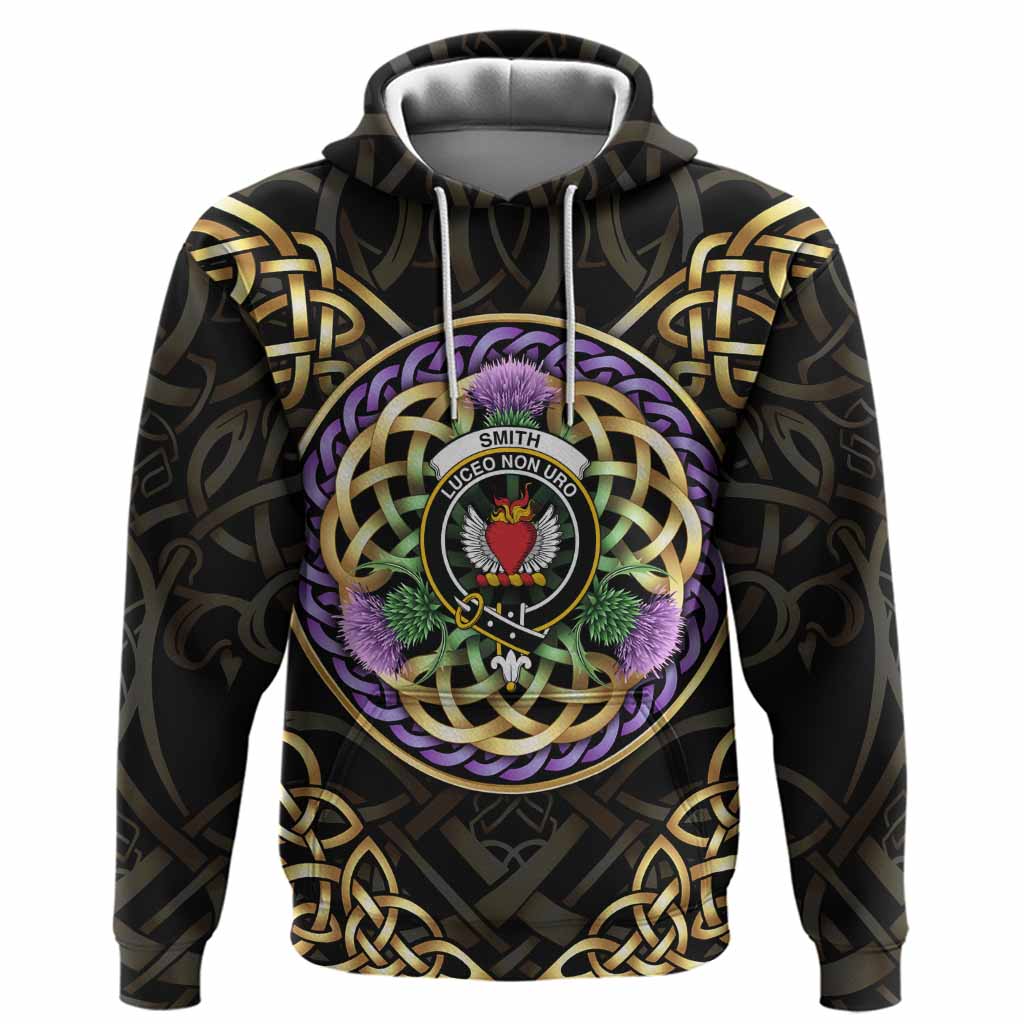 Smith Clan Crest Hoodie Celtic Scottish Thistle Pullover Hoodie - Tartan Vibes Clothing