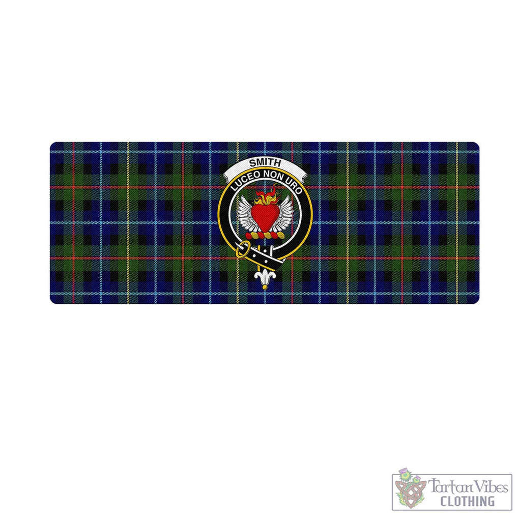 Tartan Vibes Clothing Smith Modern Tartan Mouse Pad with Family Crest