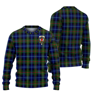 Smith Tartan Ugly Sweater with Family Crest Unisex - Tartan Vibes Clothing