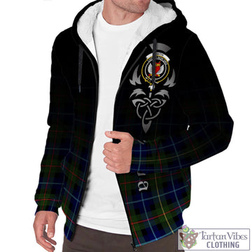 Smith Tartan Sherpa Hoodie Featuring Alba Gu Brath Family Crest Celtic Inspired Unisex - Tartan Vibes Clothing