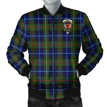 Smith Tartan Bomber Jacket with Family Crest