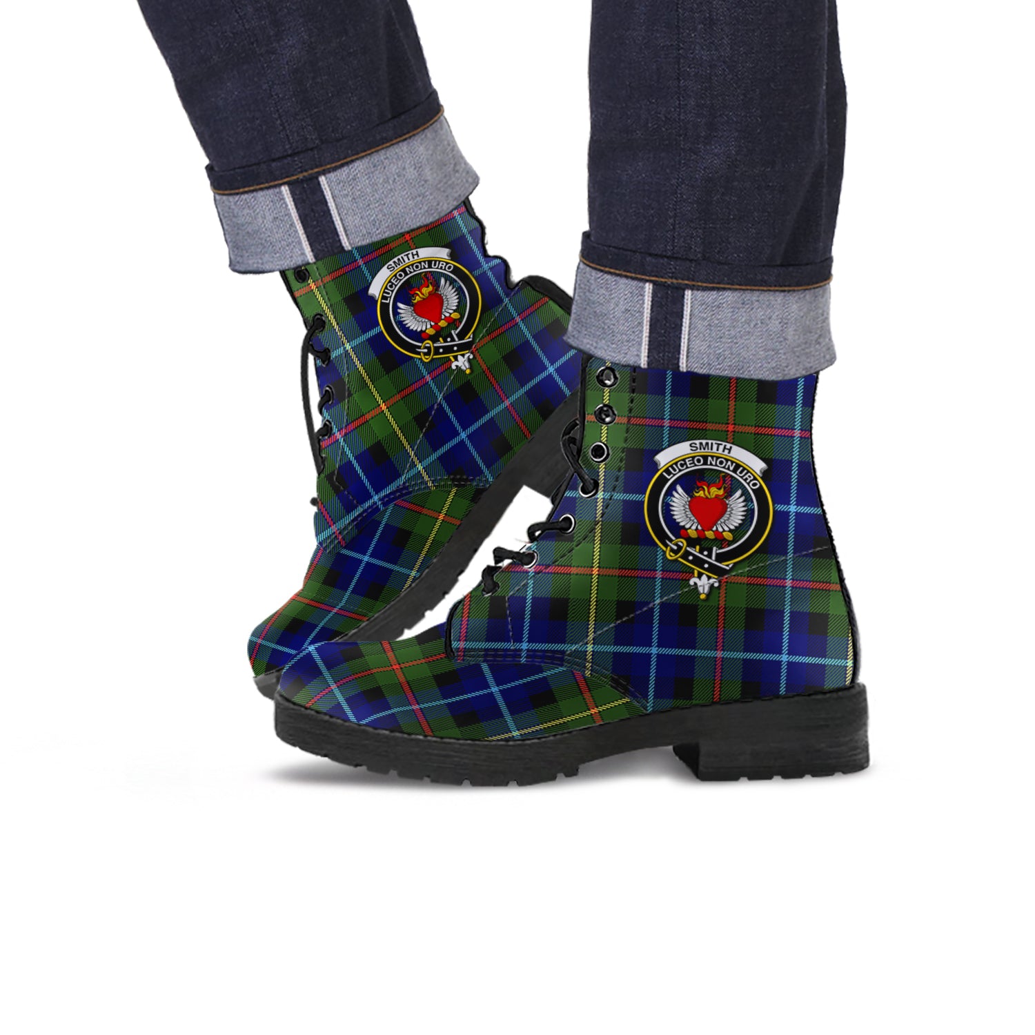 smith-modern-tartan-leather-boots-with-family-crest
