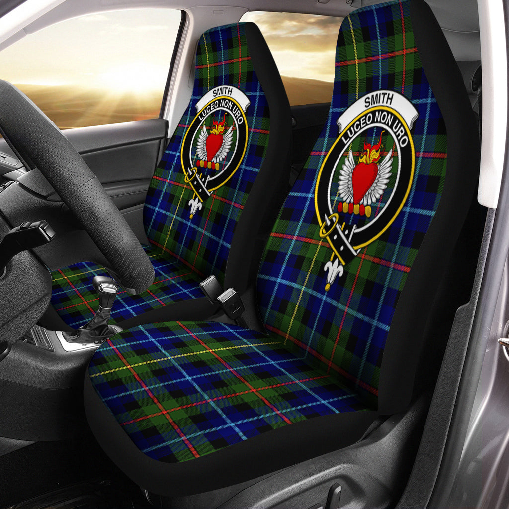 Smith Tartan Car Seat Cover with Family Crest One Size - Tartan Vibes Clothing
