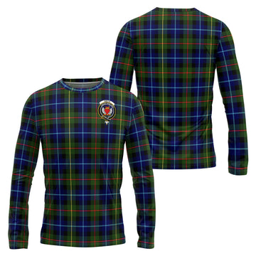 Smith Tartan Long Sleeve T-Shirt with Family Crest