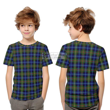 Smith Tartan Kid T-Shirt Youth XL Size14 - Tartan Vibes Clothing