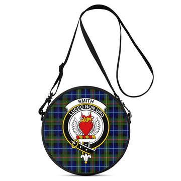Smith Modern Tartan Round Satchel Bags with Family Crest