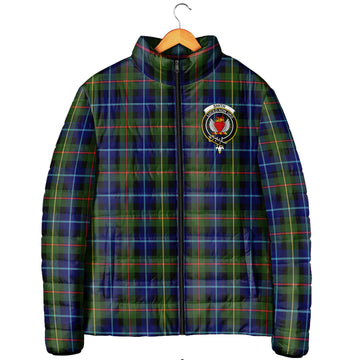 Smith Tartan Padded Jacket with Family Crest