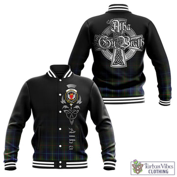 Smith Tartan Baseball Jacket Featuring Alba Gu Brath Family Crest Celtic Inspired - Tartan Vibes Clothing