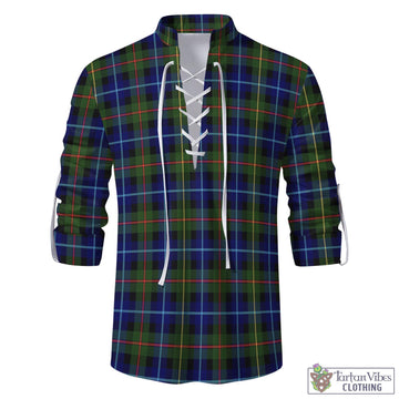 Smith Tartan Men's Scottish Traditional Jacobite Ghillie Kilt Shirt - Tartan Vibes Clothing