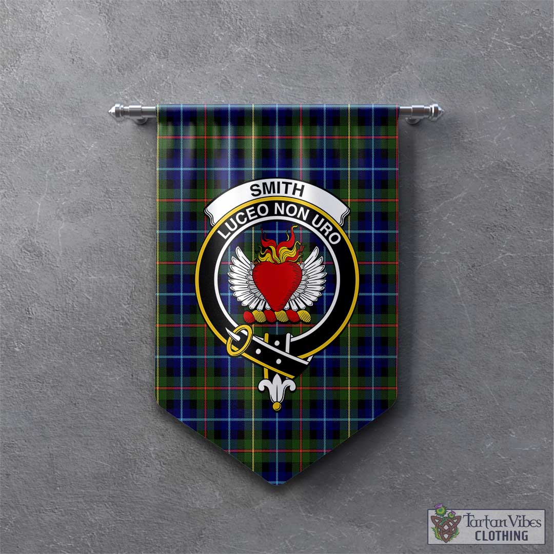 Smith Tartan Gonfalon, Tartan Banner with Family Crest - Tartan Vibes Clothing