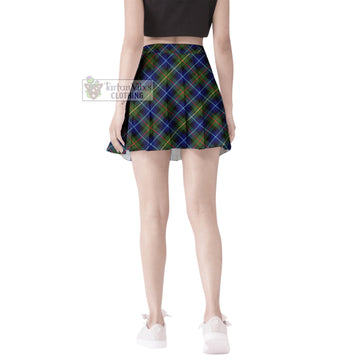Smith Modern Tartan Women's Plated Mini Skirt