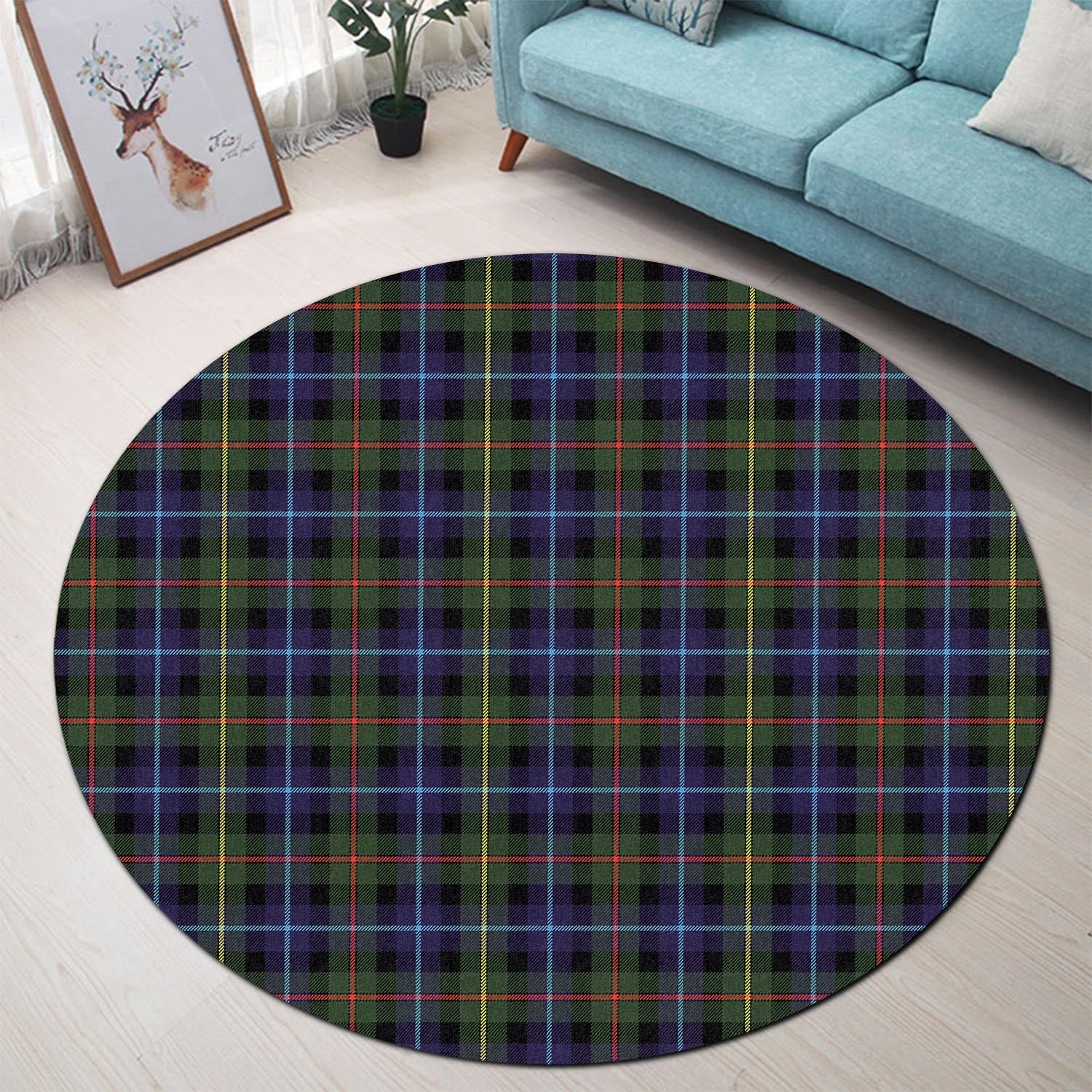 Smith Tartan Round Rug - Tartan Vibes Clothing