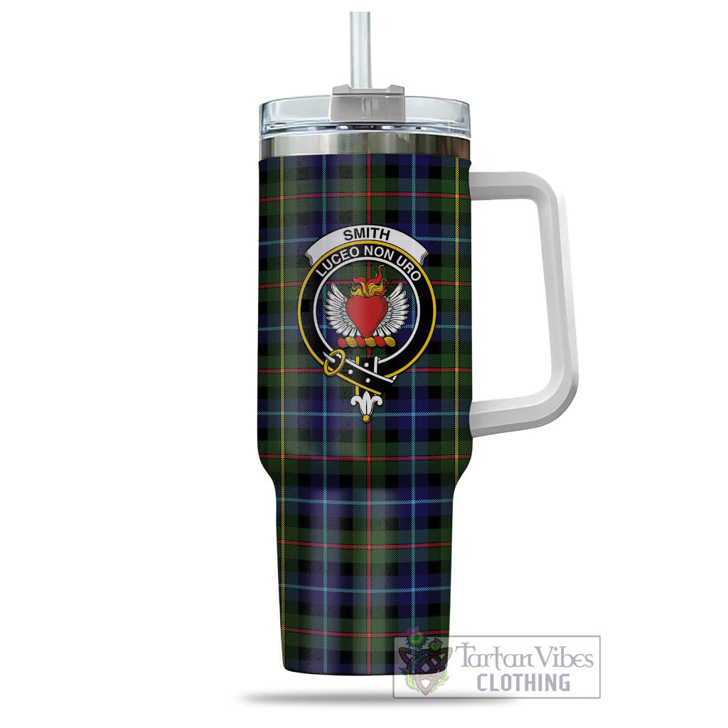 Smith Tartan Tumbler with Handle with Family Crest - Tartan Vibes Clothing