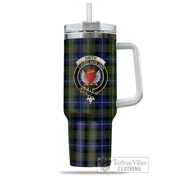 Smith Tartan Tumbler with Handle with Family Crest - Tartan Vibes Clothing