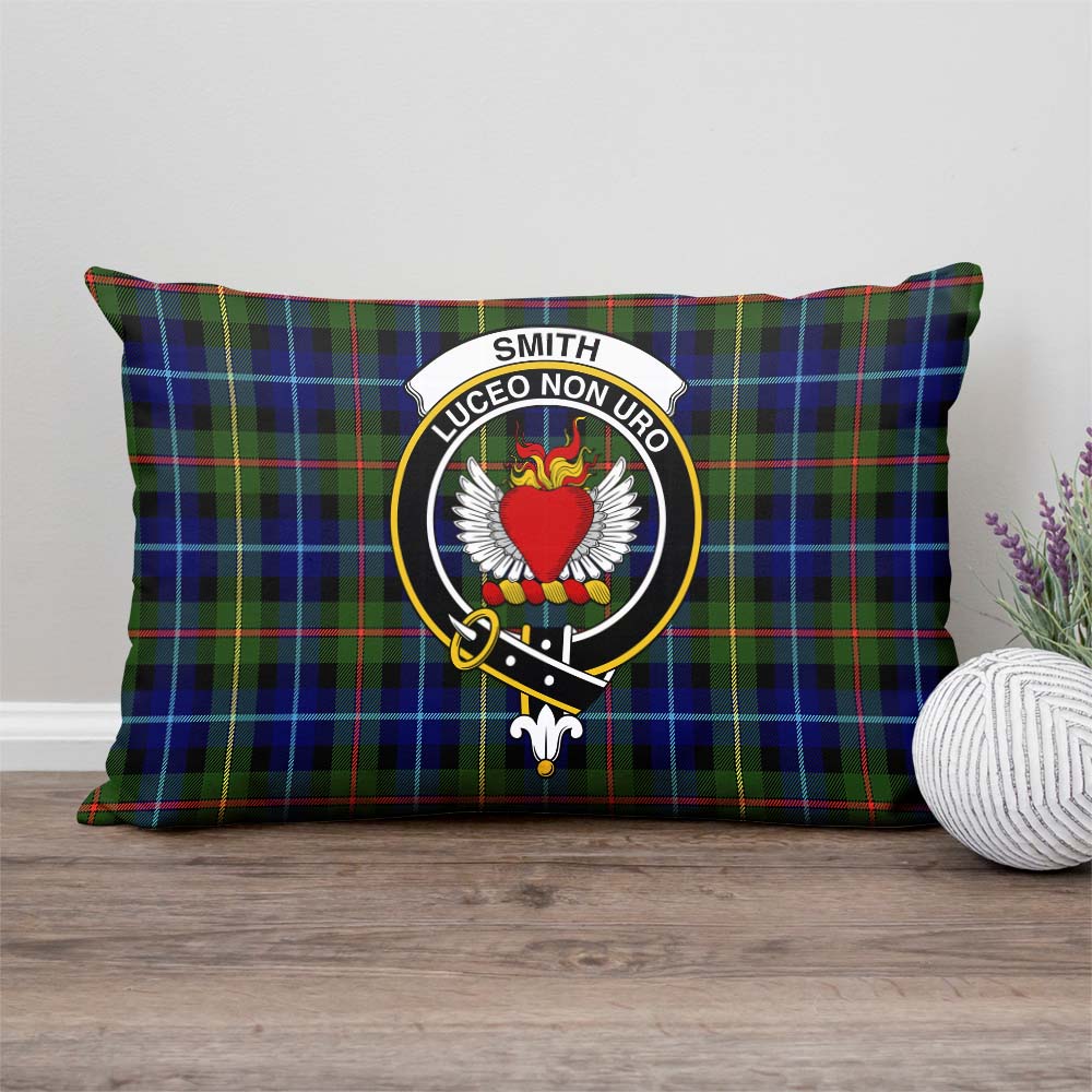 Smith Tartan Pillow Cover with Family Crest - Tartan Vibes Clothing