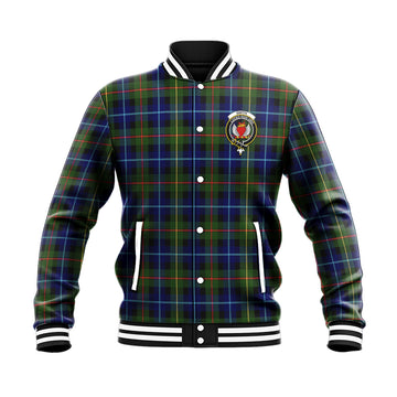Smith Tartan Baseball Jacket with Family Crest