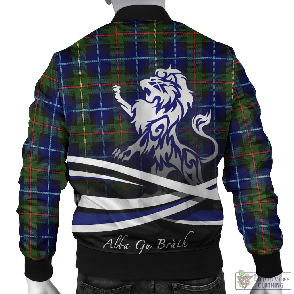 Smith Tartan Bomber Jacket with Alba Gu Brath Regal Lion Emblem - Tartan Vibes Clothing
