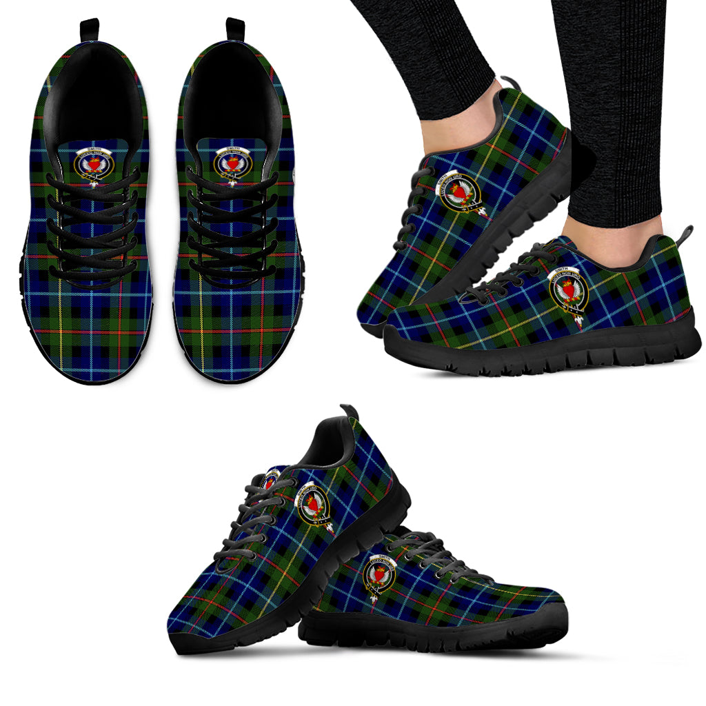 Smith Tartan Sneakers with Family Crest - Tartan Vibes Clothing