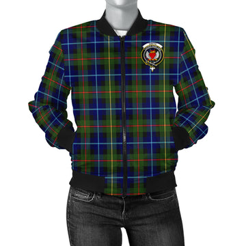 Smith Tartan Bomber Jacket with Family Crest