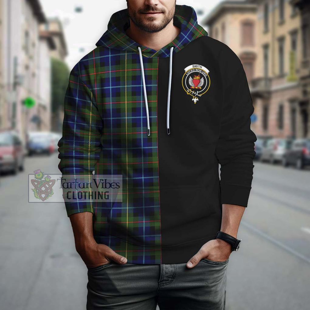 Smith Tartan Hoodie with Family Crest and Half Of Me Style - Tartan Vibes Clothing