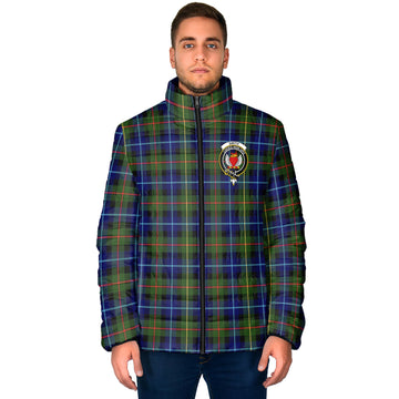 Smith Tartan Padded Jacket with Family Crest