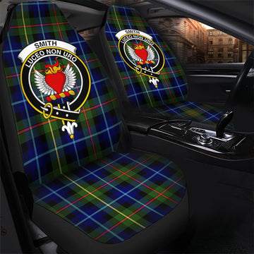 Smith Tartan Car Seat Cover with Family Crest