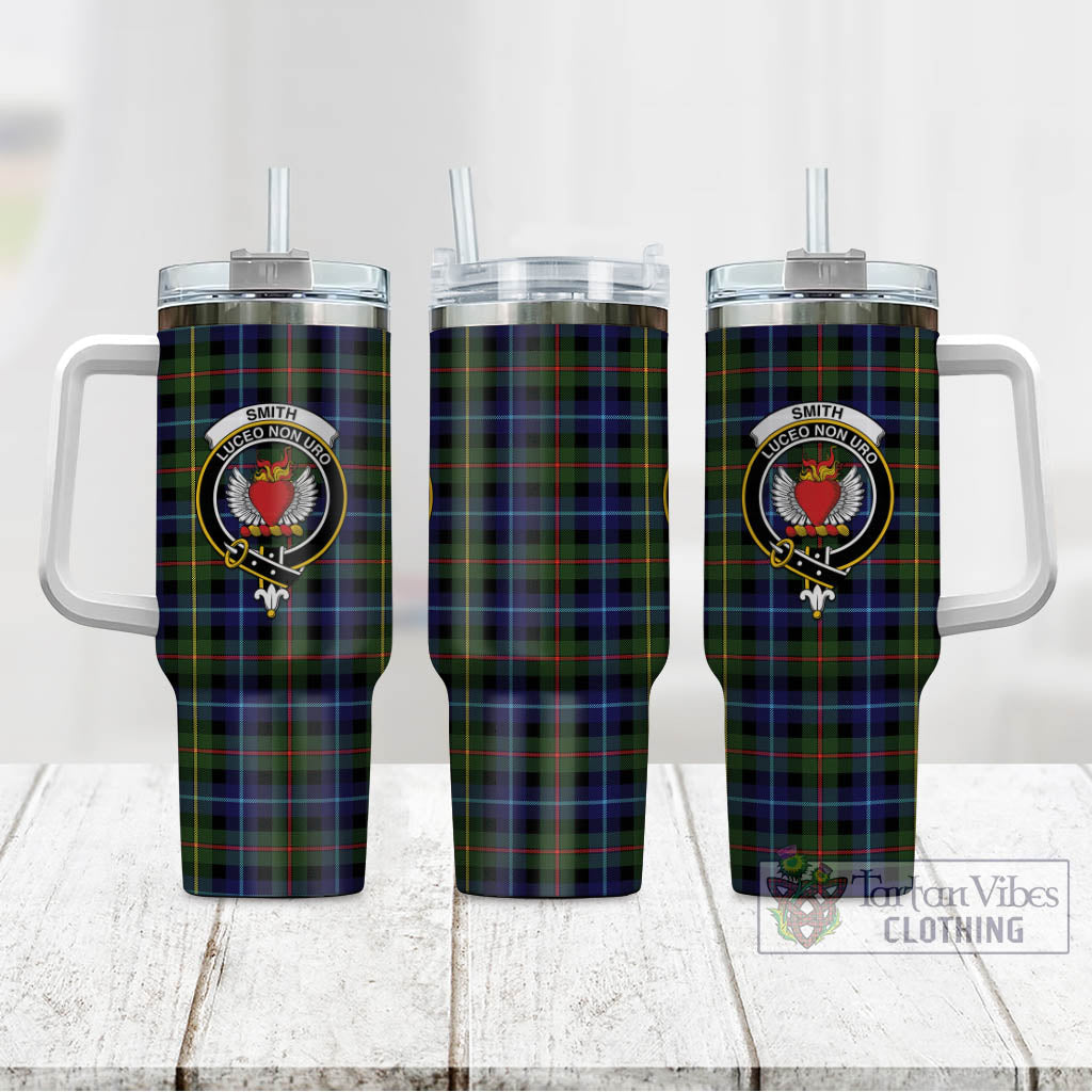 Smith Tartan Tumbler with Handle with Family Crest - Tartan Vibes Clothing
