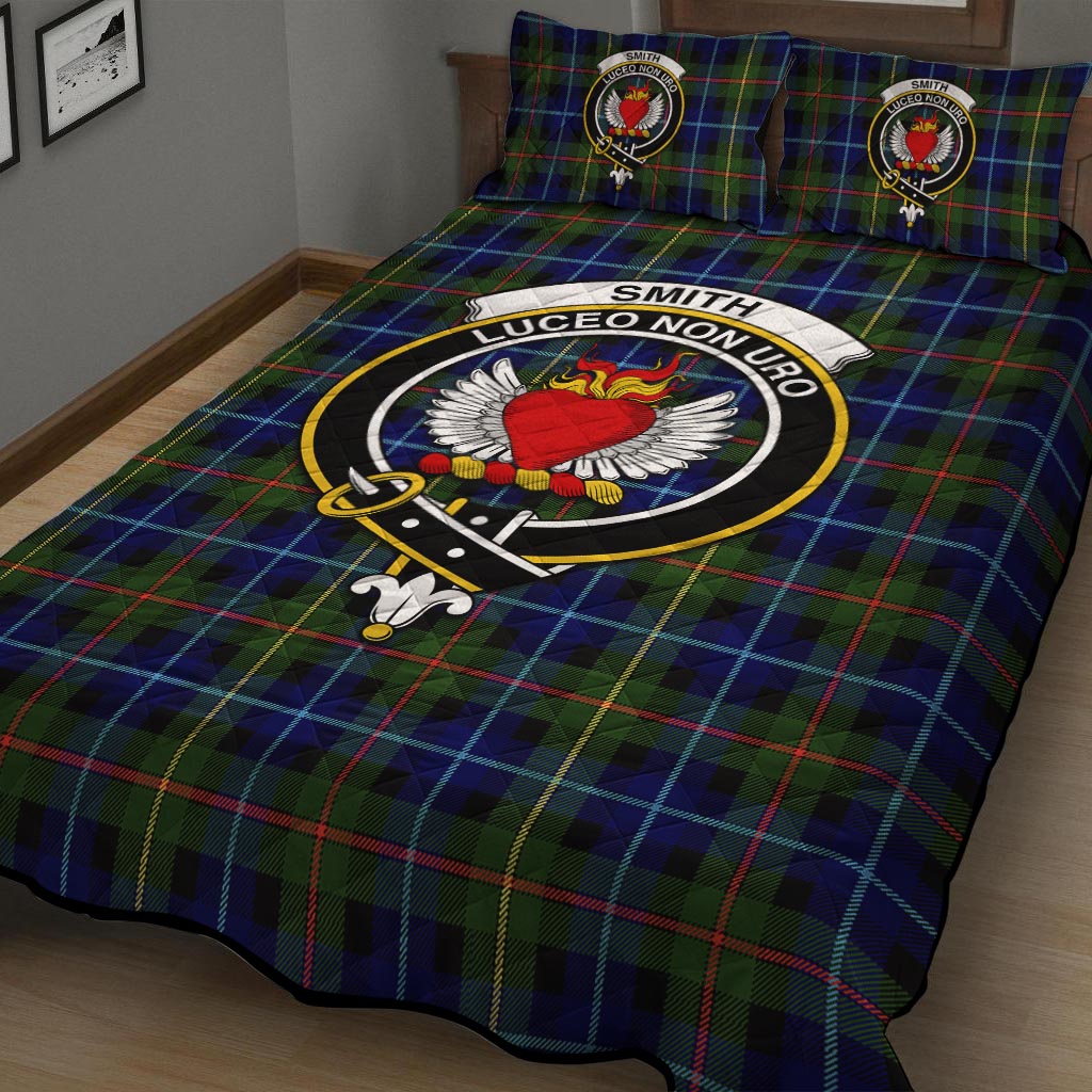 Smith Tartan Quilt Bed Set with Family Crest - Tartan Vibes Clothing