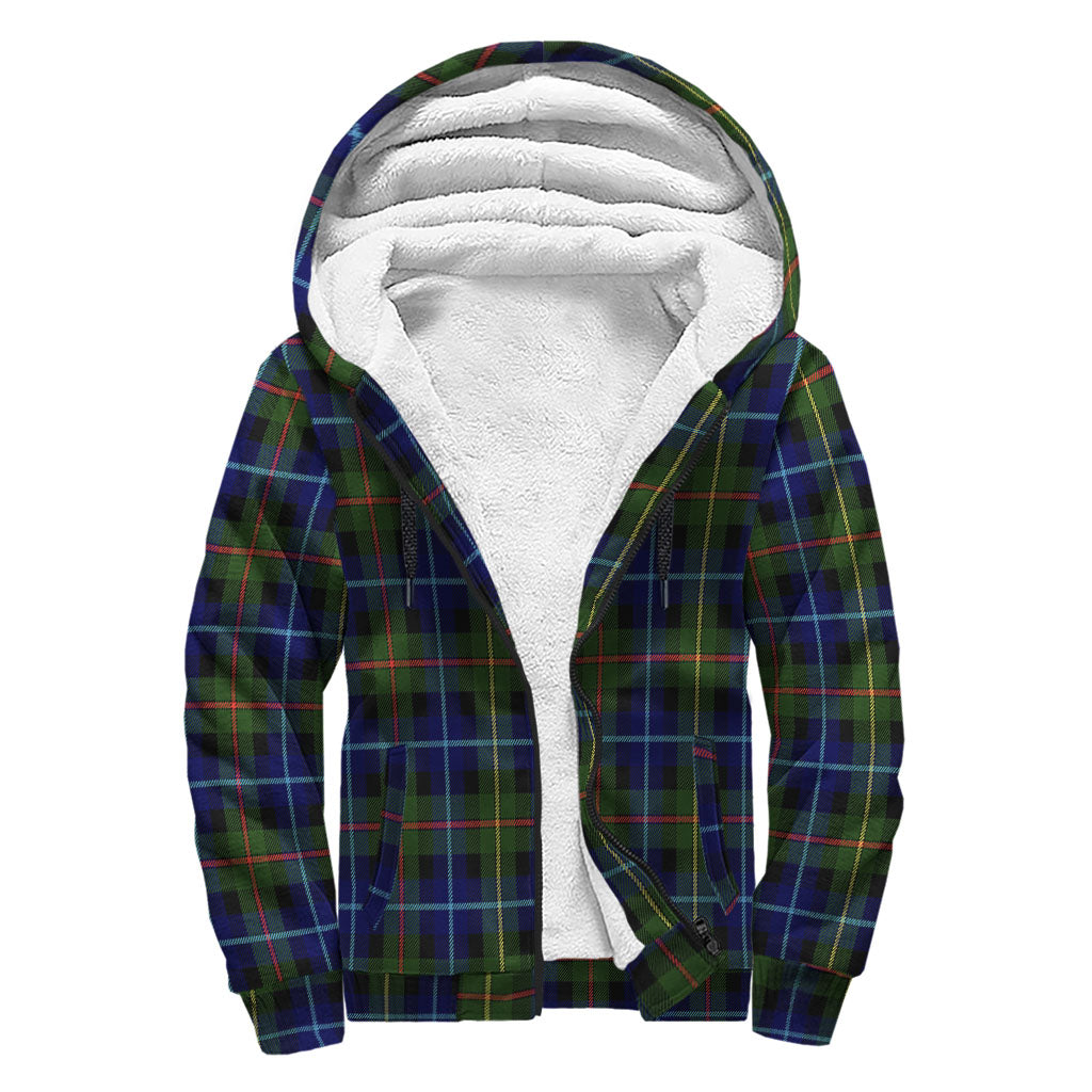 Smith Tartan Sherpa Hoodie with Family Crest - Tartan Vibes Clothing