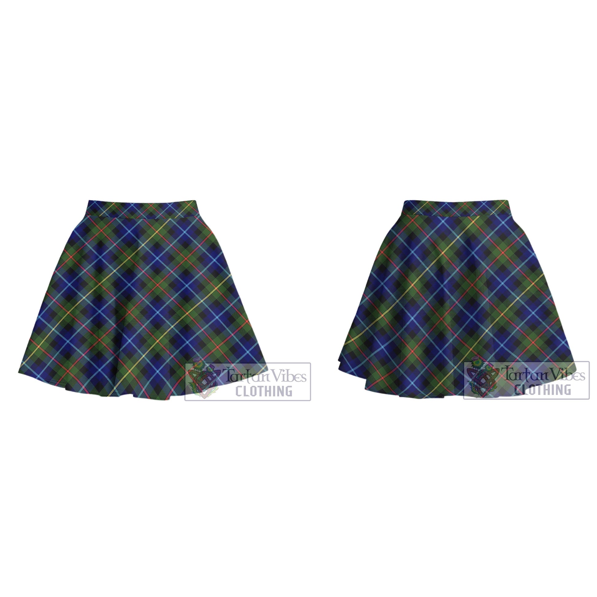 Tartan Vibes Clothing Smith Modern Tartan Women's Plated Mini Skirt