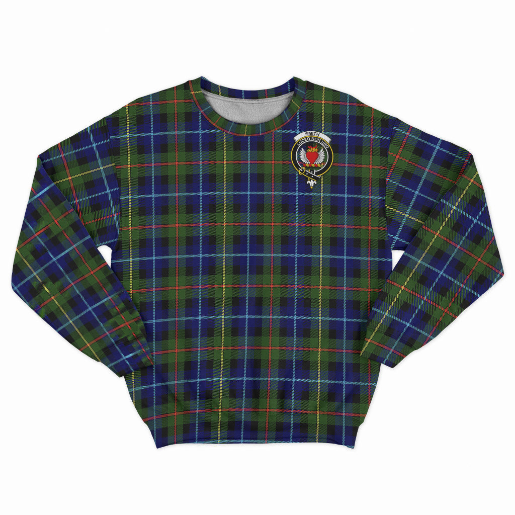Smith Tartan Sweatshirt with Family Crest - Tartan Vibes Clothing