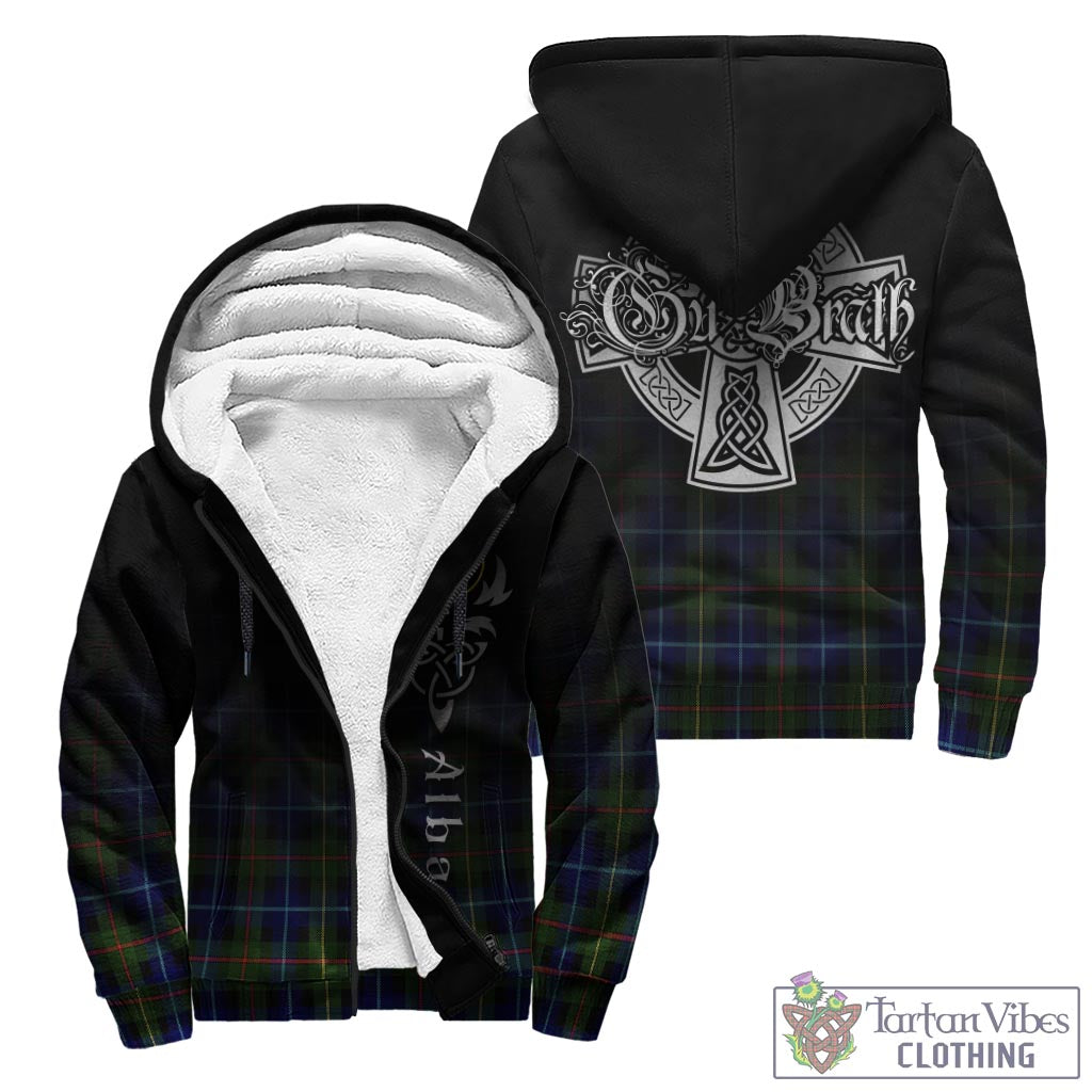 Smith Tartan Sherpa Hoodie Featuring Alba Gu Brath Family Crest Celtic Inspired - Tartan Vibes Clothing