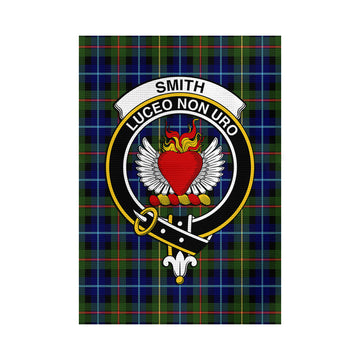 Smith Tartan Garden Flag with Family Crest