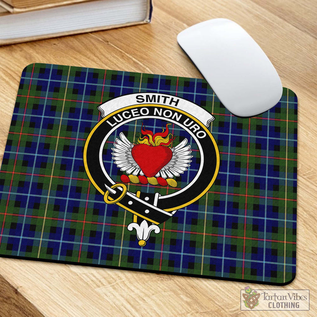 Tartan Vibes Clothing Smith Modern Tartan Mouse Pad with Family Crest