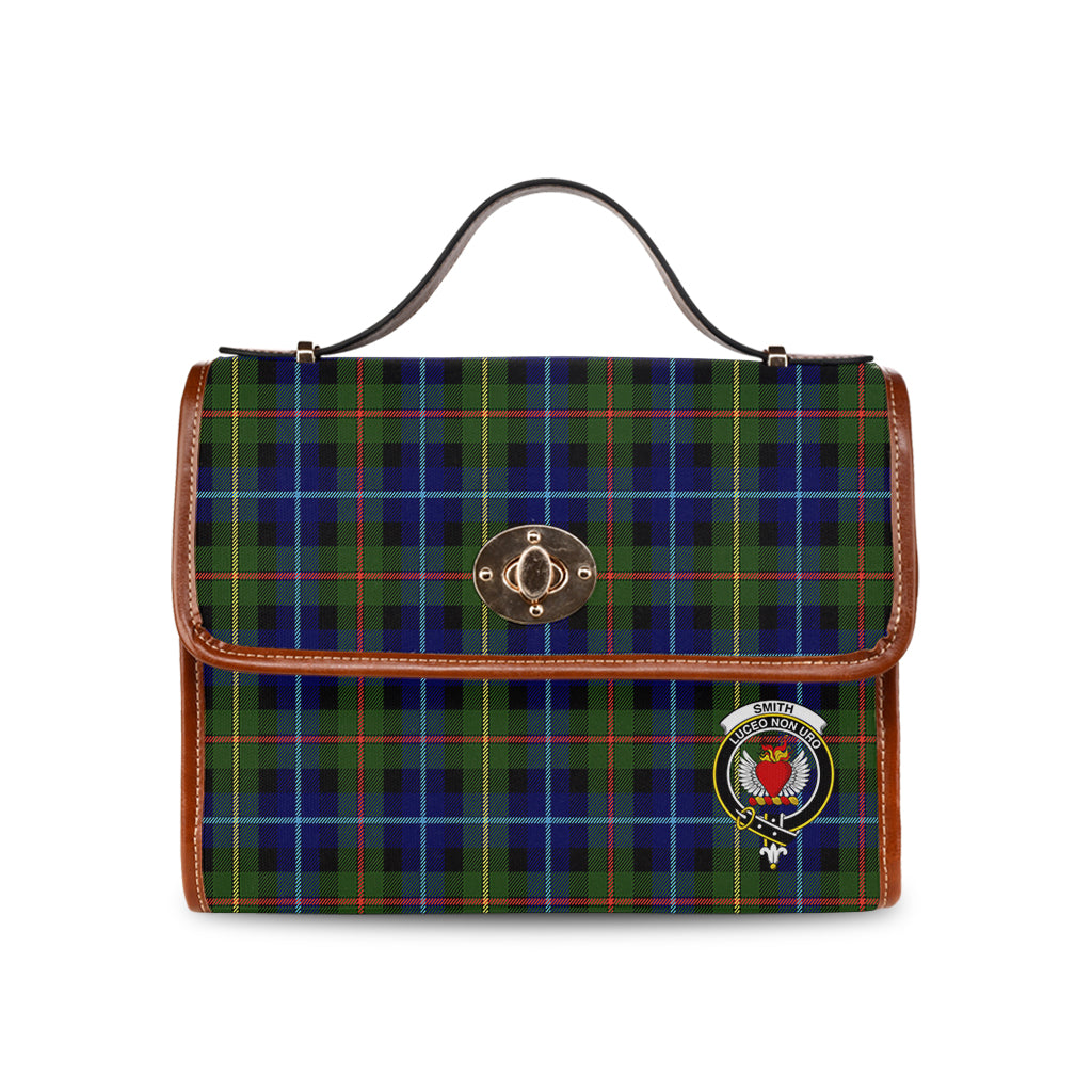 smith-modern-tartan-leather-strap-waterproof-canvas-bag-with-family-crest