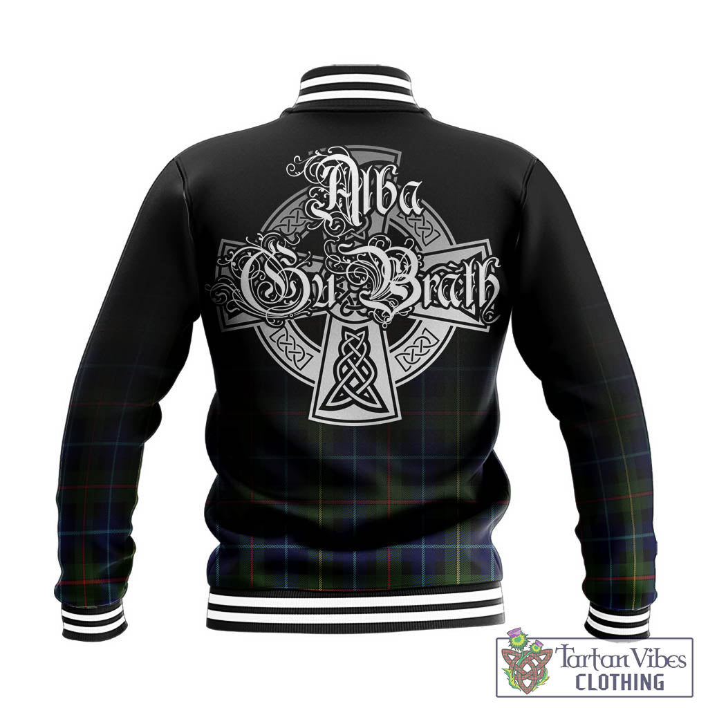 Smith Tartan Baseball Jacket Featuring Alba Gu Brath Family Crest Celtic Inspired - Tartan Vibes Clothing