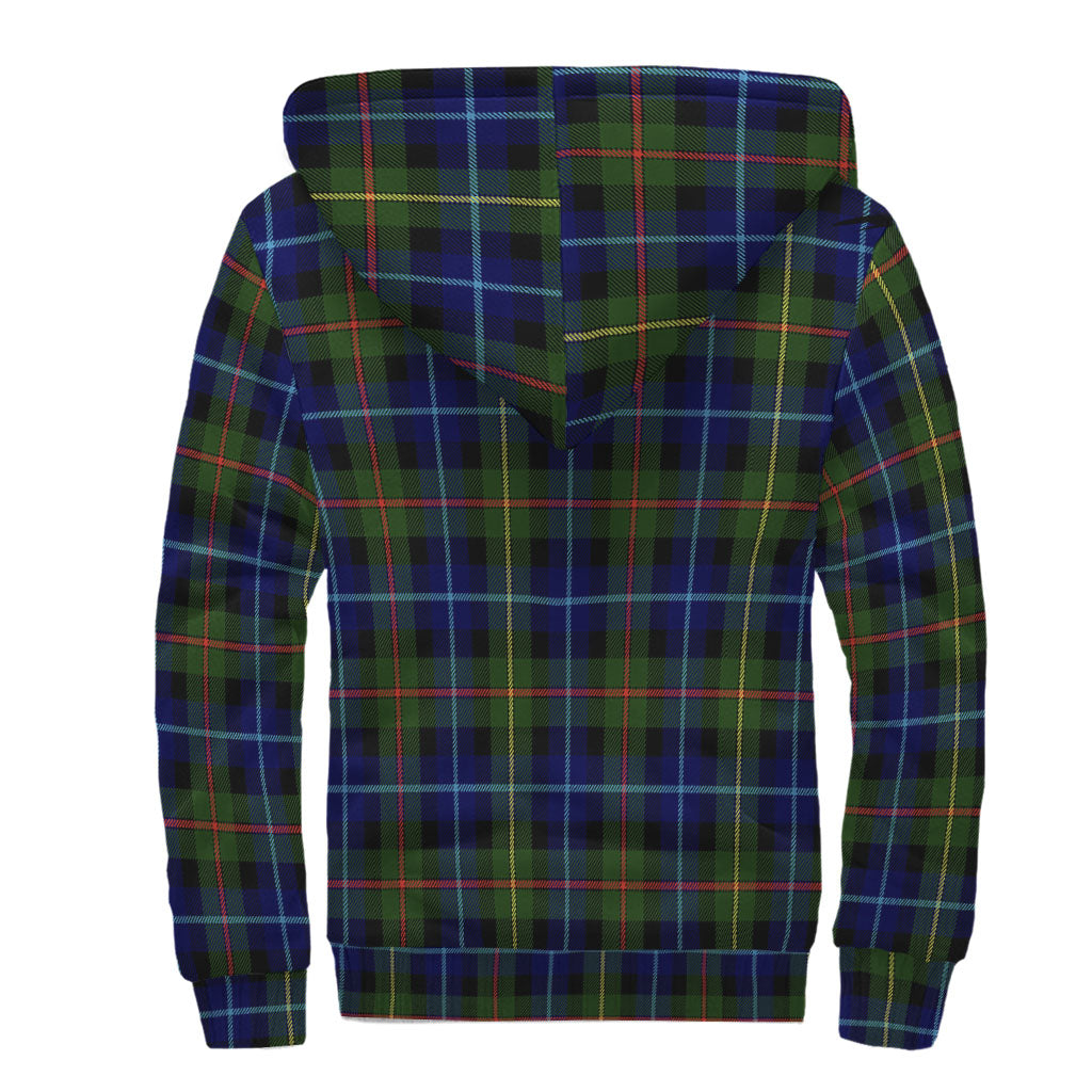 Smith Tartan Sherpa Hoodie with Family Crest - Tartan Vibes Clothing