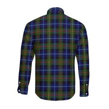 Smith Tartan Long Sleeve Button Up Shirt with Family Crest