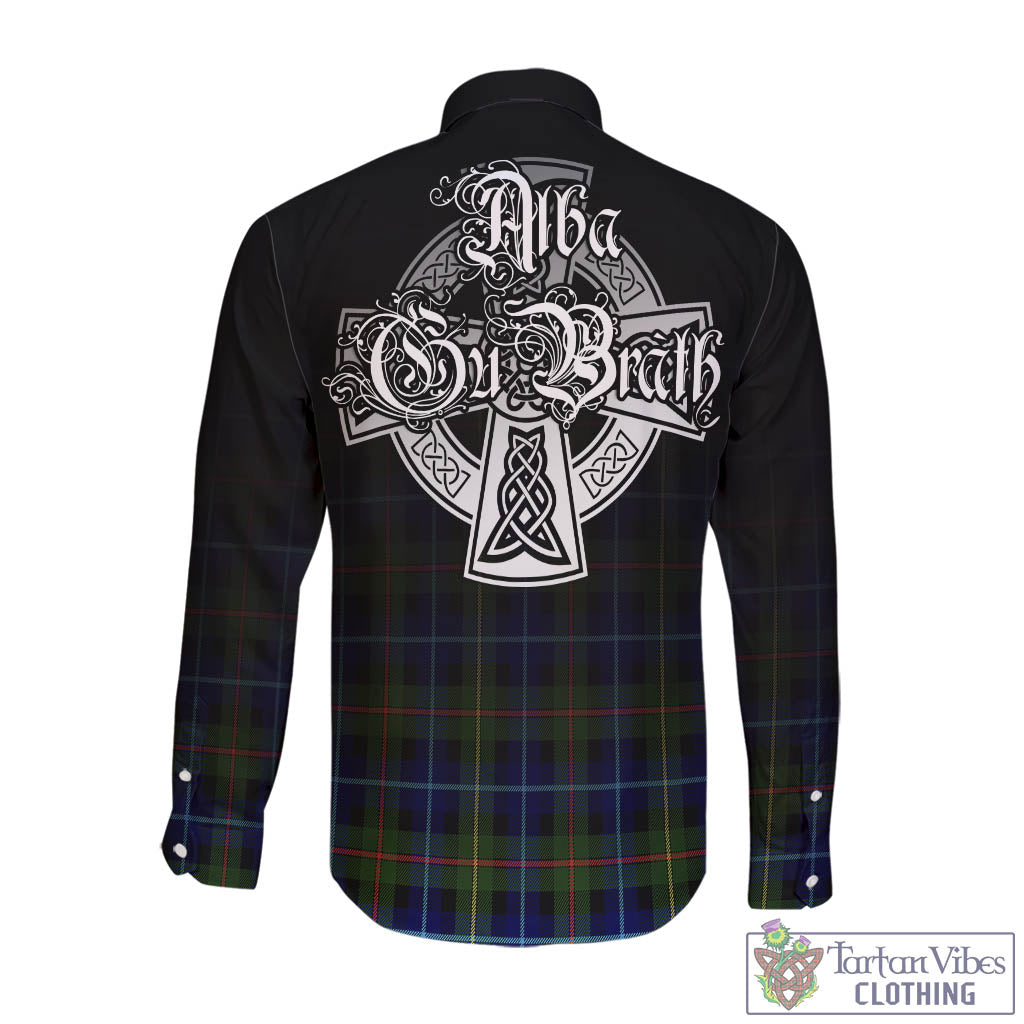 Smith Tartan Long Sleeve Button Up Featuring Alba Gu Brath Family Crest Celtic Inspired - Tartan Vibes Clothing