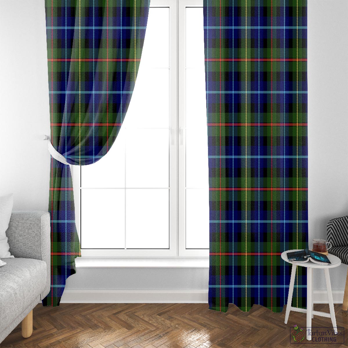 Smith Modern Tartan Window Curtain