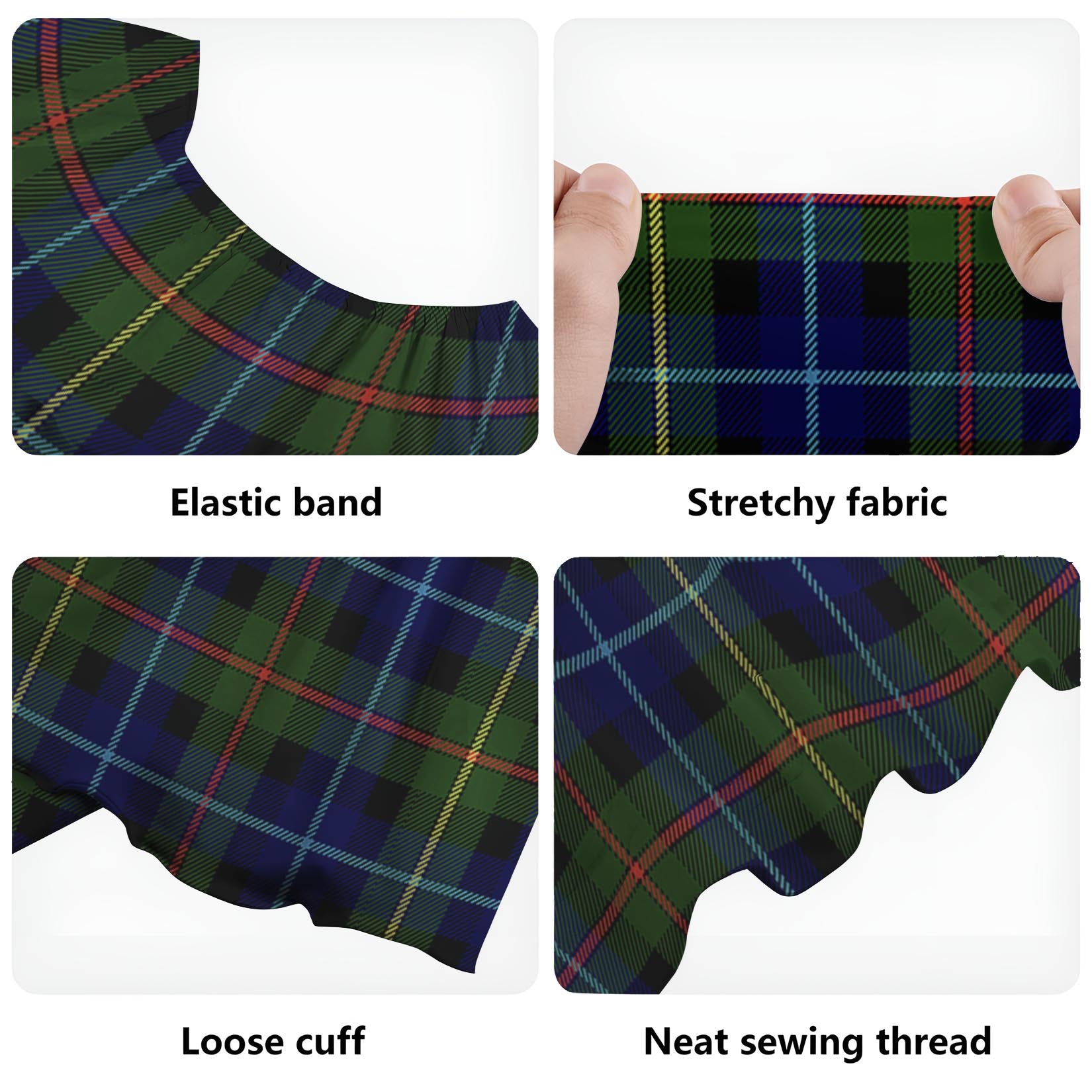 Smith Tartan Off Shoulder Long Dress - Tartan Vibes Clothing
