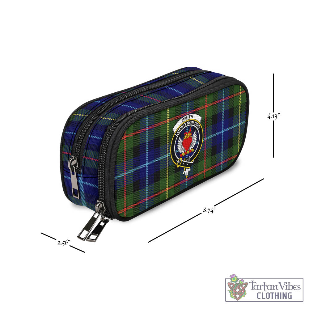 Smith Tartan Pen and Pencil Case with Family Crest - Tartan Vibes Clothing