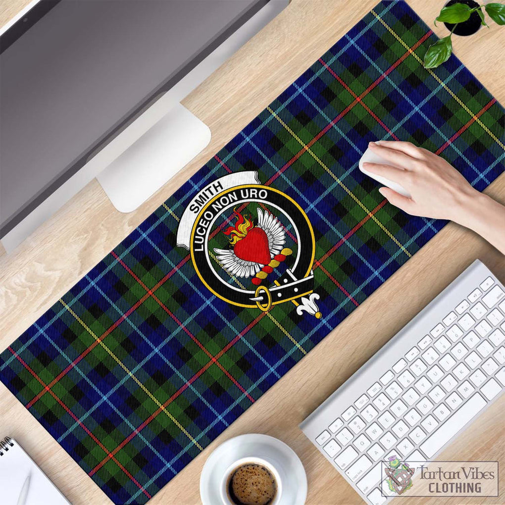 Tartan Vibes Clothing Smith Modern Tartan Mouse Pad with Family Crest