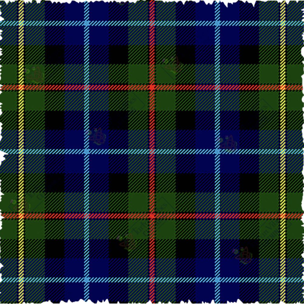 Smith Modern tartan pattern in navy blue and green
