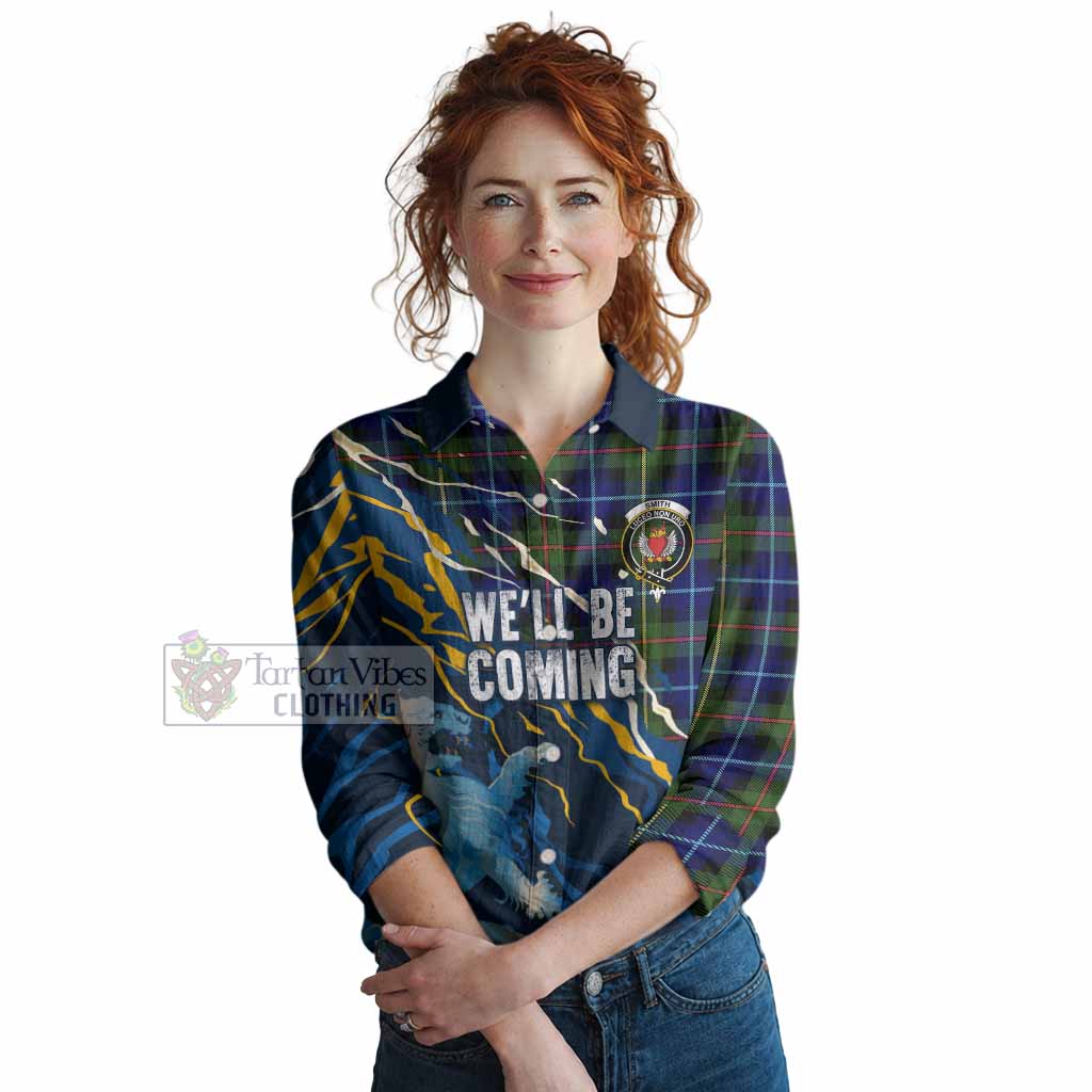 Smith Scotland Tartan Women Casual Shirt WC2026 Football - We'll Be Coming